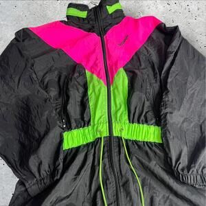 Vintage 80s Party Festival‎ Reebok Zip Up Jacket Windbreaker Size S